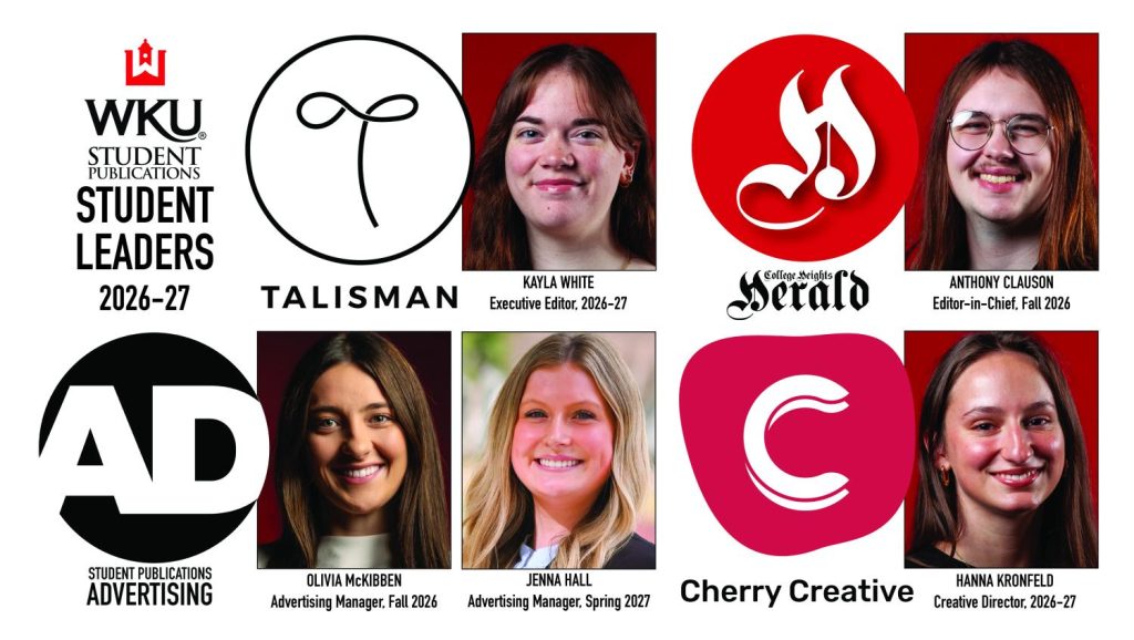 Student leadership for WKU Student Publications for 2026-27